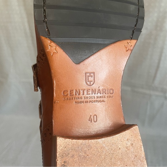 Centenario 1941 Portuguese Leather Double Monk Strap Shoe 40 - Picture 8 of 8